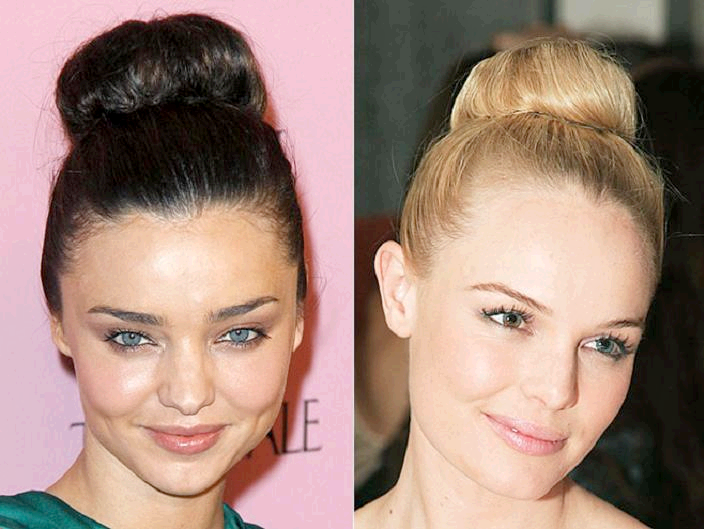 The High Bun #hairstyle is back and in full #celebrity force + tips on how to get your bun on!