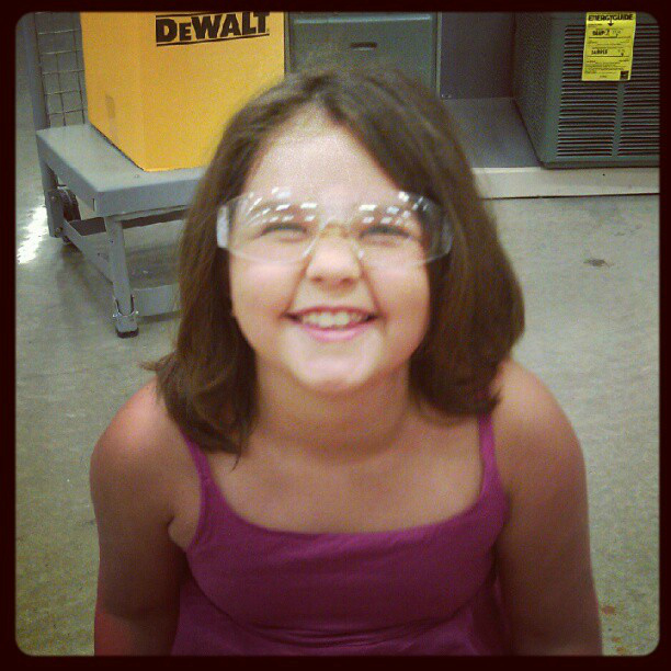 Yeap, Home Depo even included the safety gear.