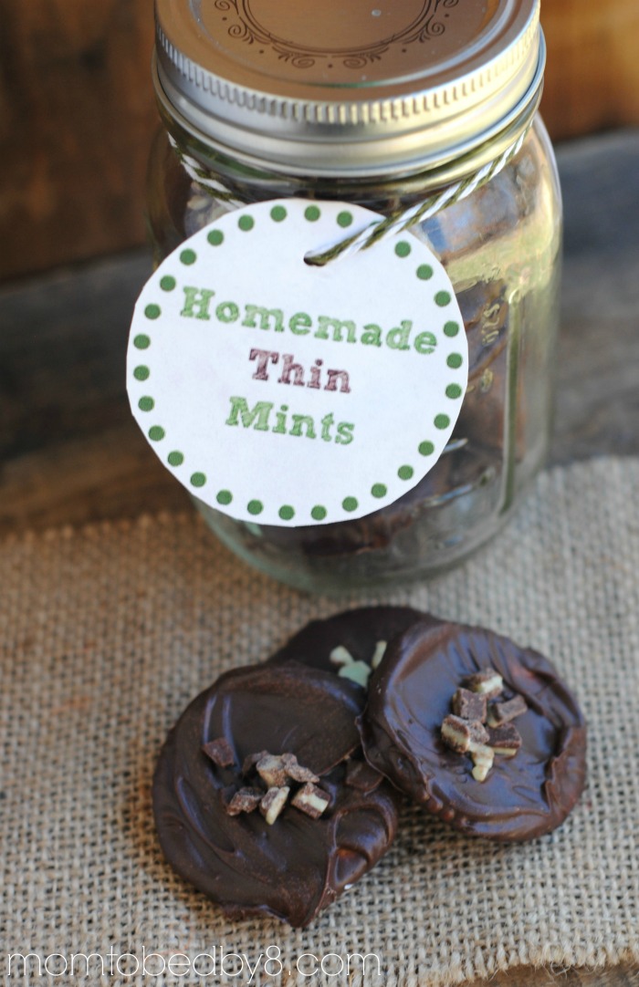 Homemade Thin Mints + Printable Gift Tag Motherhood Defined