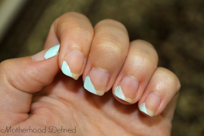 layered blue tips tutorial first color
