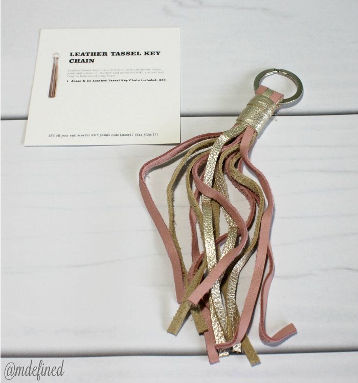 Jesse & Co Leather Tassel Key Chain - Value $40