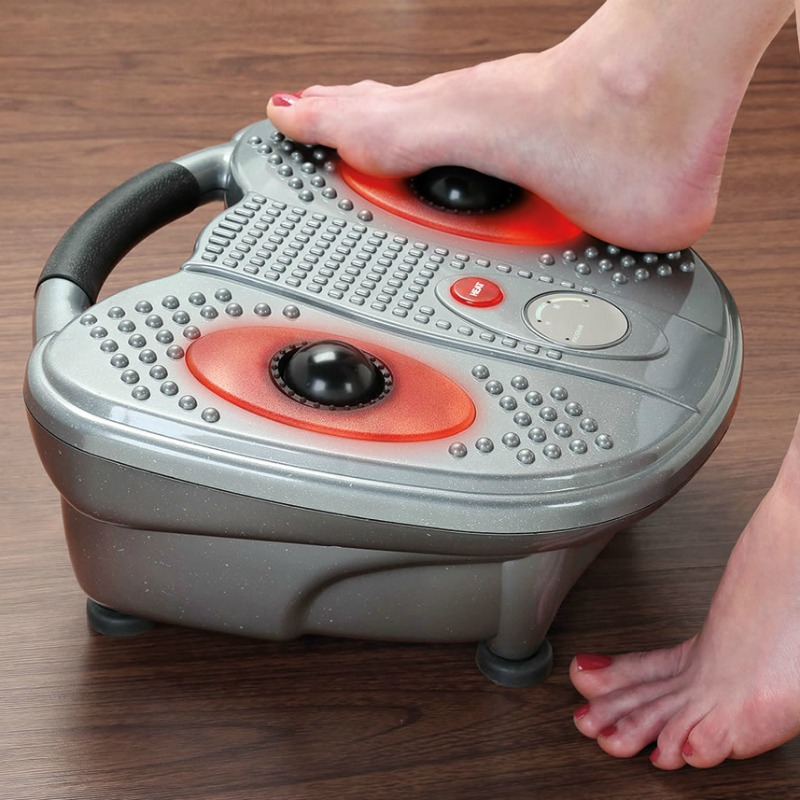 Gifts of Comfort from Hammacher Schlemmer ~  The Plantar Fascia Heated Foot Massager #HotHolidayGifts2017